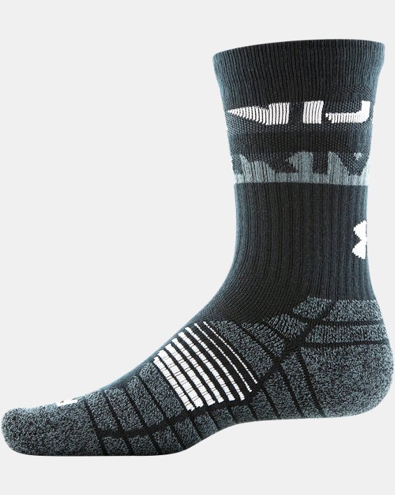 Men's UA Elevated 3-Pack Crew Socks, Black, pdpMainDesktop image number 7